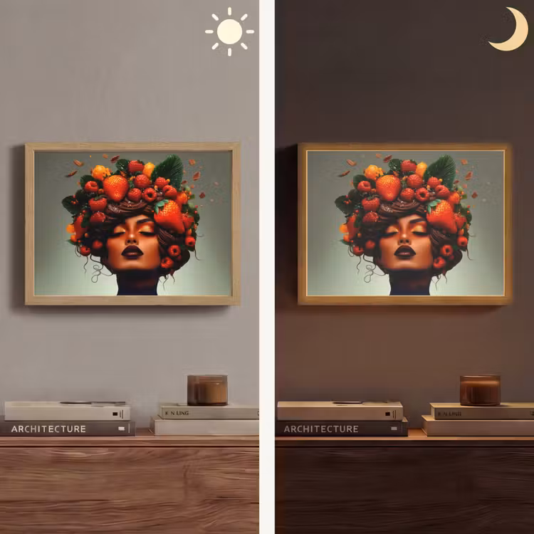Lightbox - Wandlamp - Vrouw - Chocolade - Frambozen - Aardbeien - Koekjes — 6
