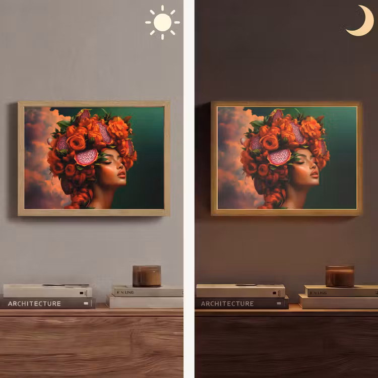 Lightbox - Wandlamp - Vrouw - Drankenfruit - Rozen — 6
