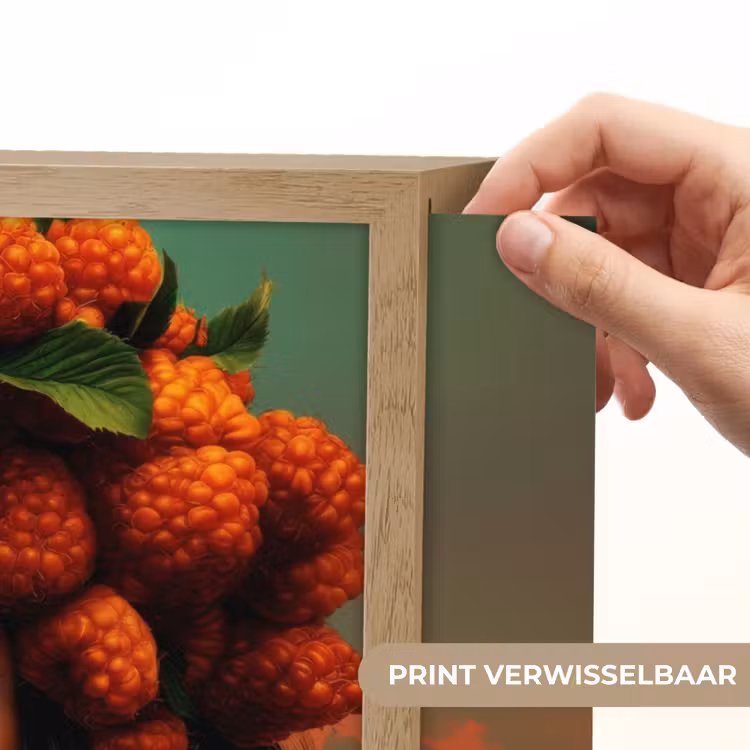 Lightbox - Wandlamp - Vrouw - Frambozen - Bladeren — 5