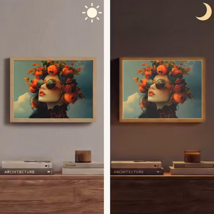 Lightbox - Wandlamp - Vrouw - Granaatappel - Herfst - Zonnebril — 6
