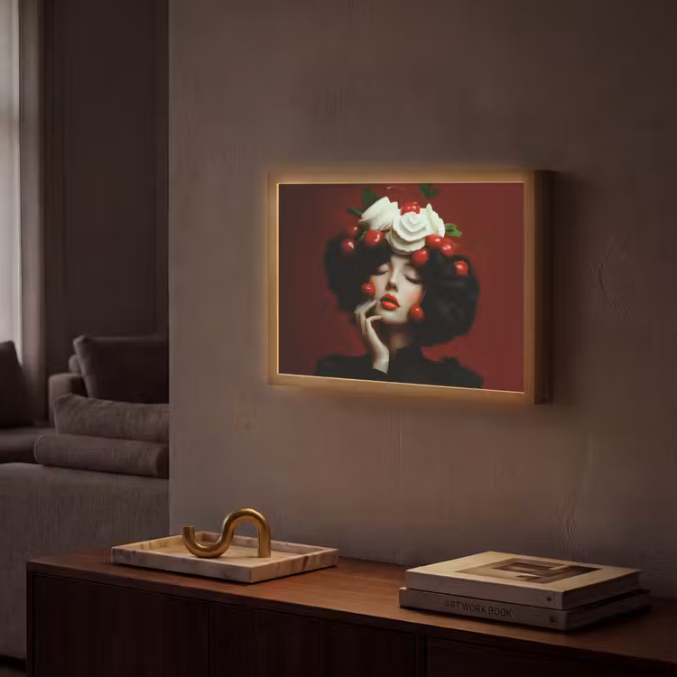 Lightbox - Wandlamp - Vrouw - Kersen - Slagroom — 2
