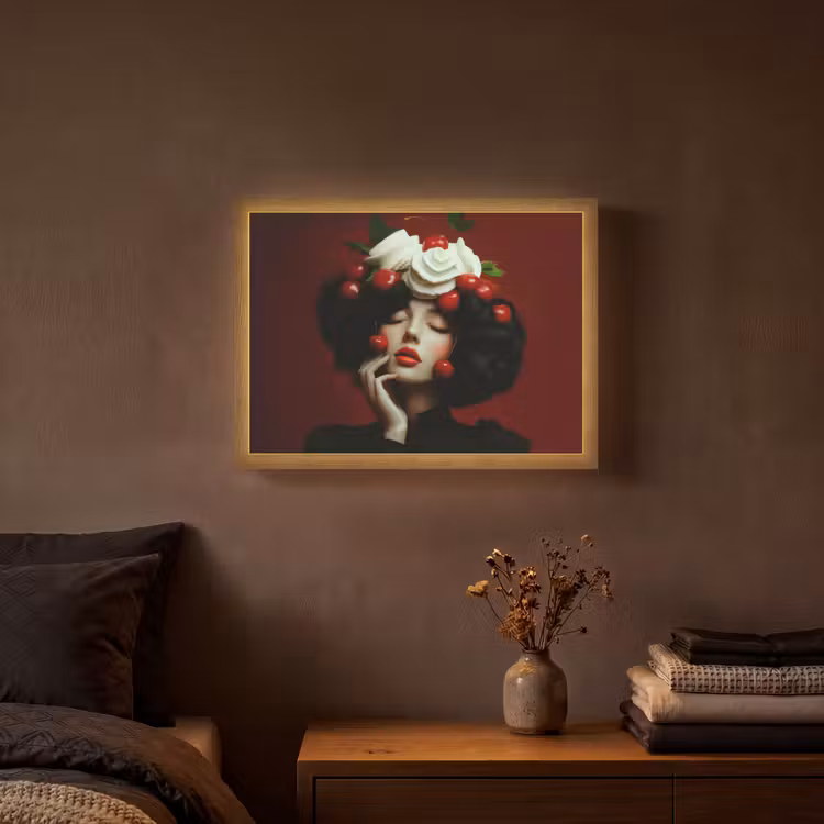 Lightbox - Wandlamp - Vrouw - Kersen - Slagroom — 3