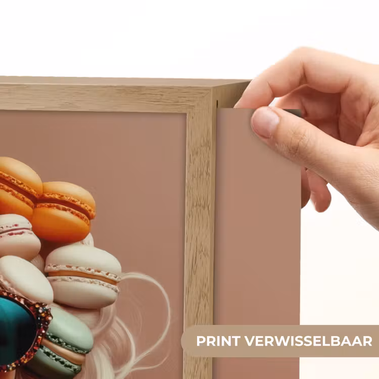 Lightbox - Wandlamp - Vrouw - Macarons - Bril — 5