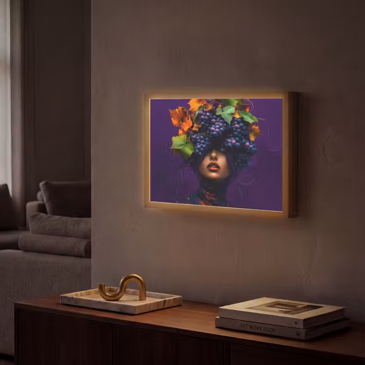 Lightbox - Wandlamp - Vrouw - Paars - Druiven — 2