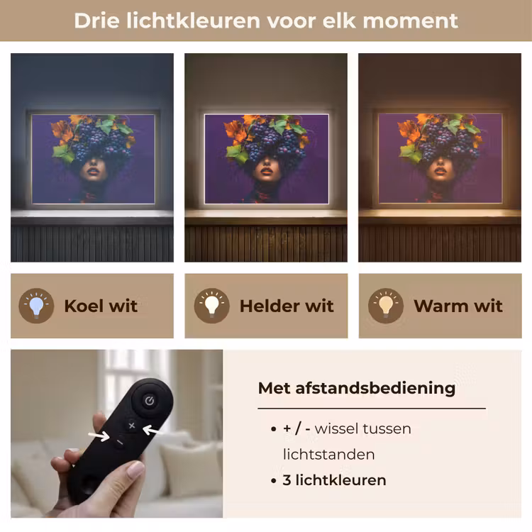 Lightbox - Wandlamp - Vrouw - Paars - Druiven — 8
