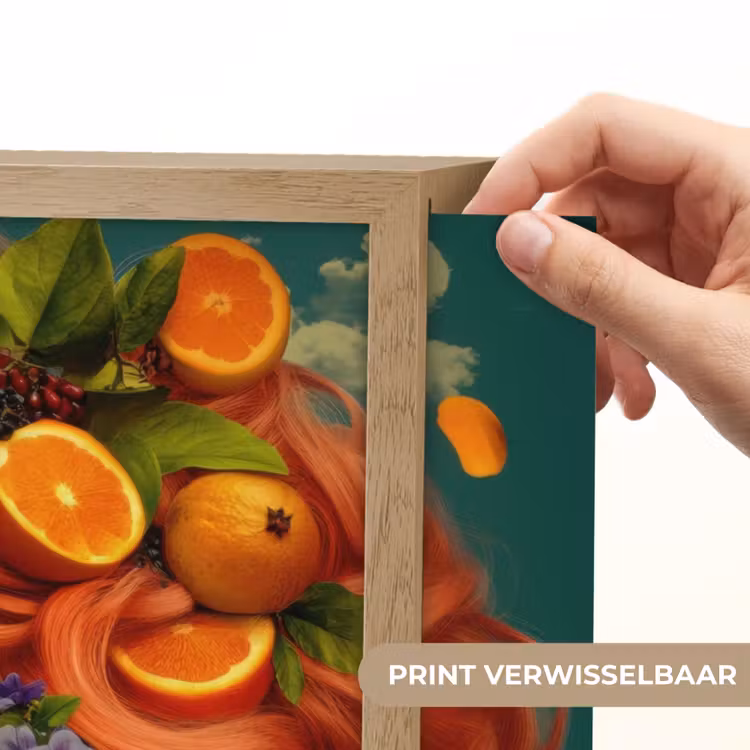 Lightbox - Wandlamp - Vrouw - Sinaasappel - Bessen - Oranje — 5