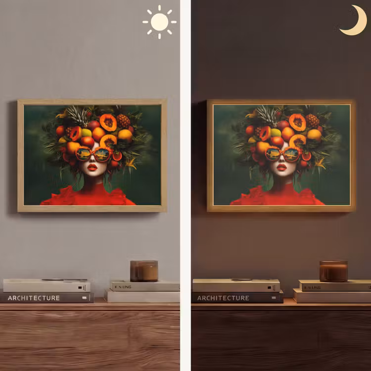 Lightbox - Wandlamp - Vrouw - Vruchten - Papaja - Ananas — 6