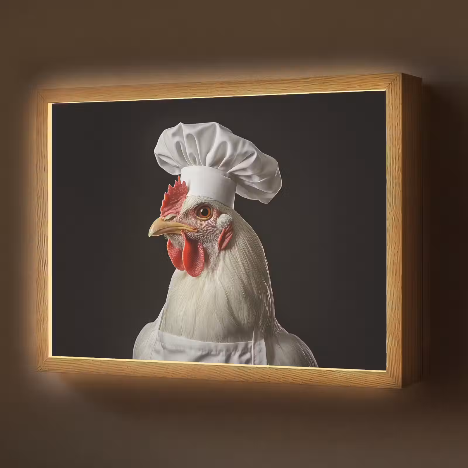 Lightbox - Wandlamp - Kok - Rood - Kip — 1