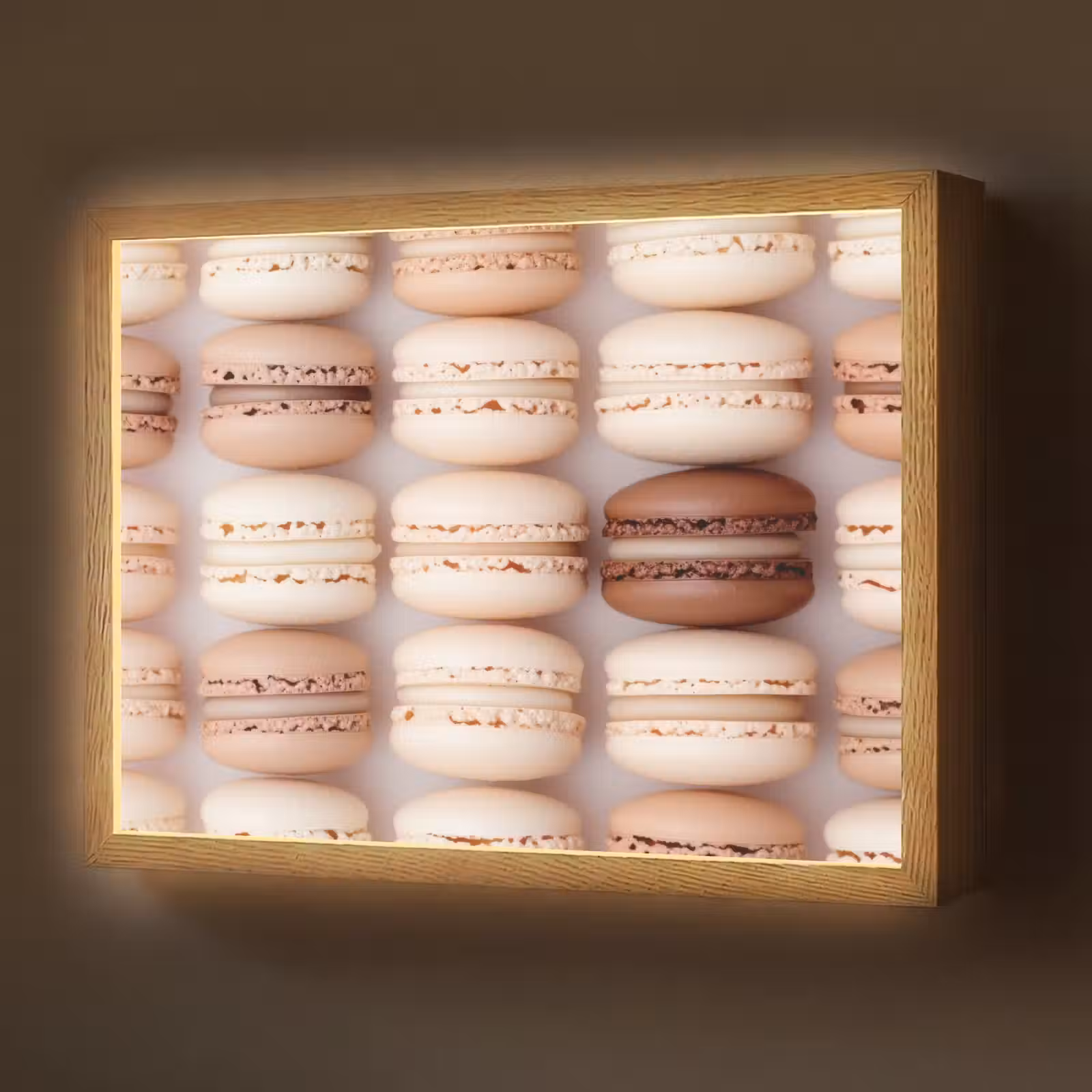 Lightbox - Wandlamp - Macarons - Beige - Bruin — 1