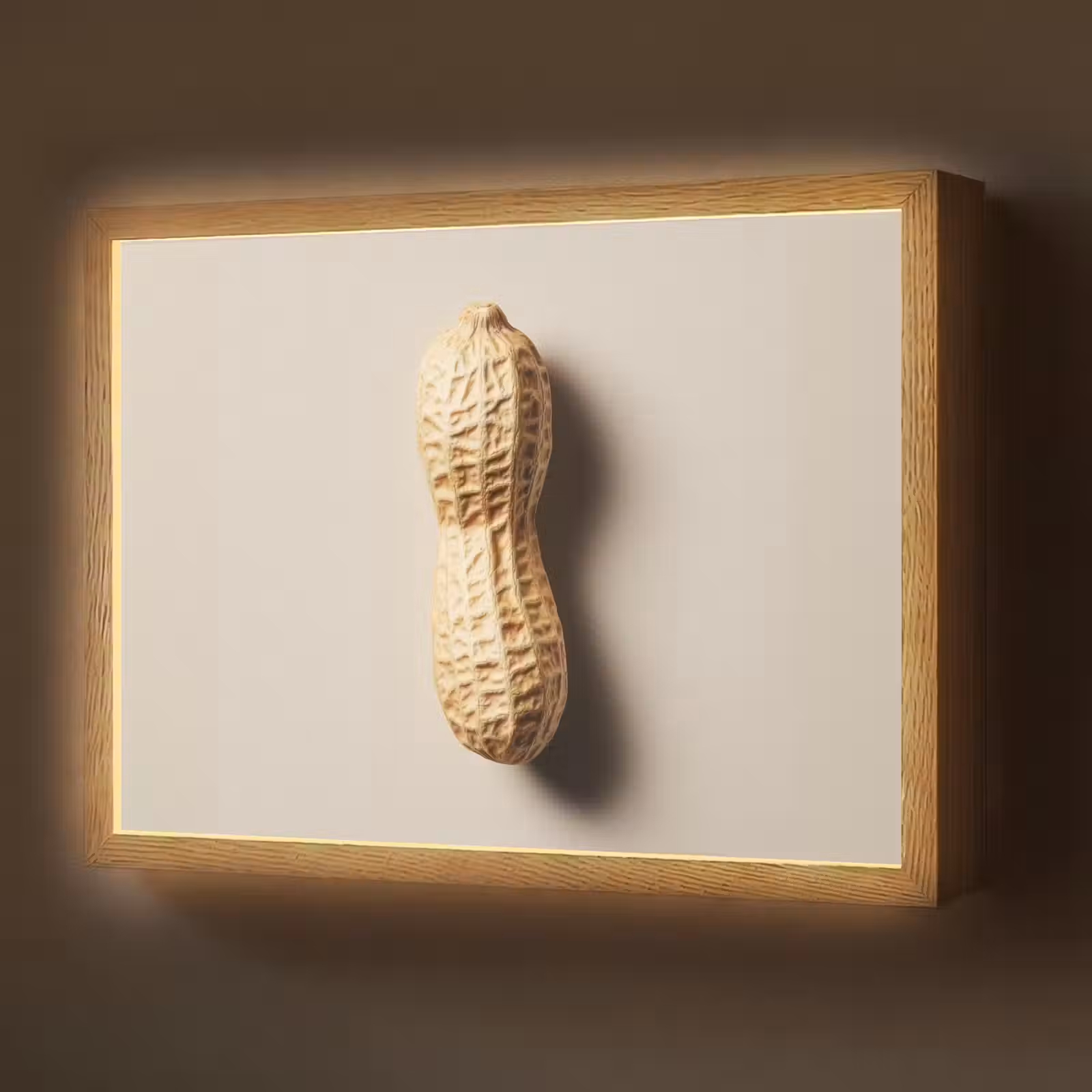 Lightbox - Wandlamp - Pinda - Ruw - Beige — 1