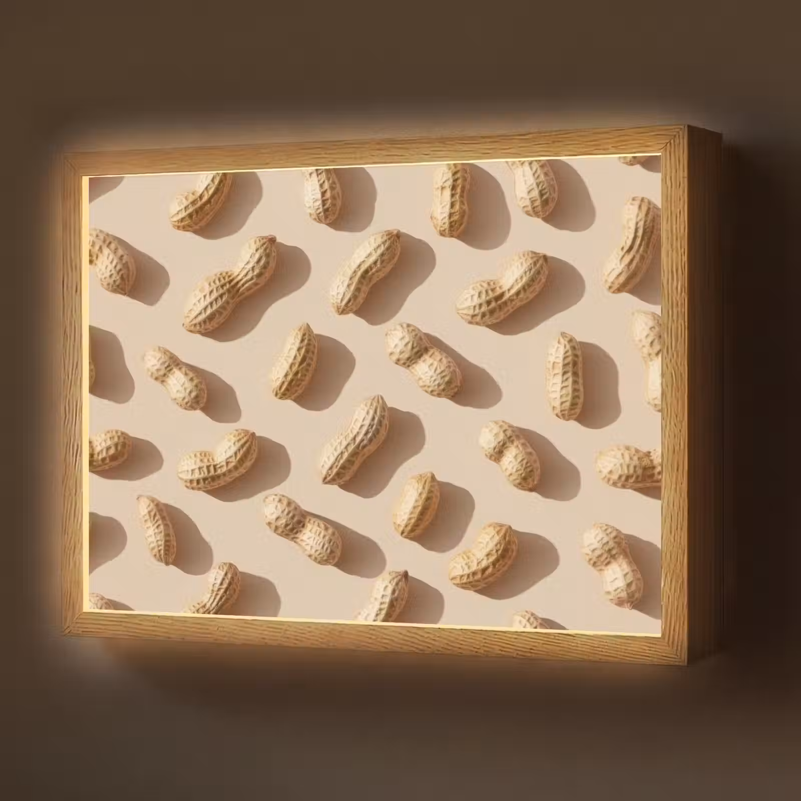 Lightbox - Wandlamp - Pinda's - Patroon - Beige — 1