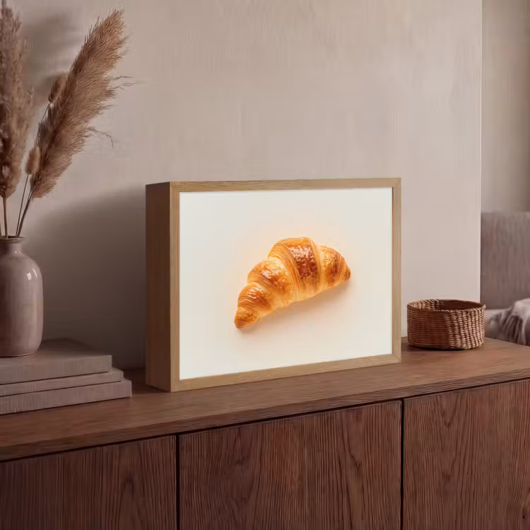 Lightbox - Wandlamp - Croissant - Brood - Beige — 4