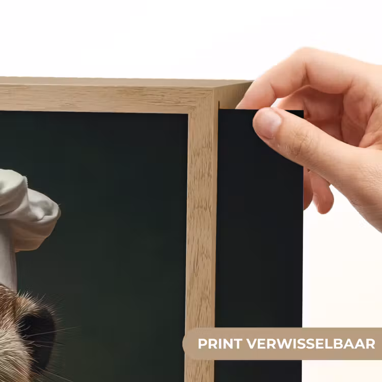 Lightbox - Wandlamp - Dier - Kok - Stokstaartje — 5