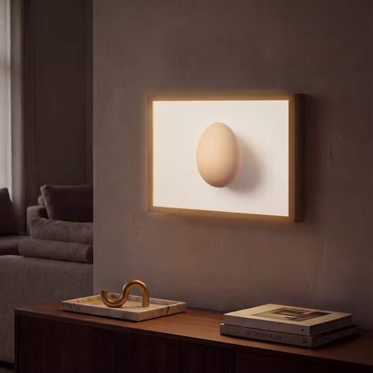 Lightbox - Wandlamp - Ei - Beige - Ovaal - Egaal — 2