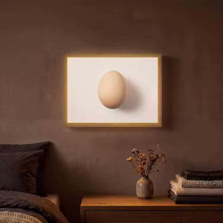Lightbox - Wandlamp - Ei - Beige - Ovaal - Egaal — 3