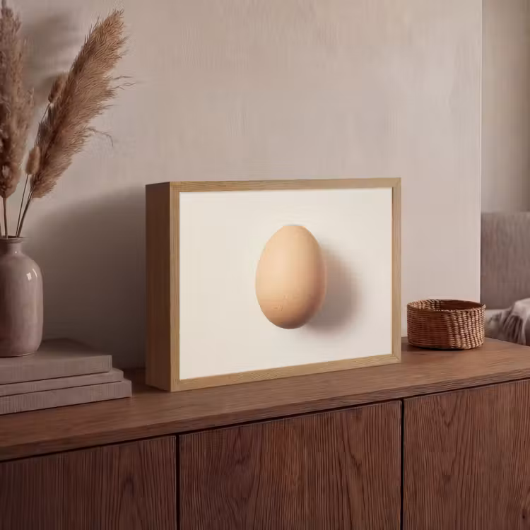 Lightbox - Wandlamp - Ei - Beige - Ovaal - Egaal — 4