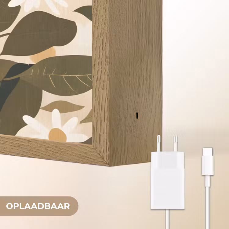 Lightbox - Wandlamp - Illustratie - Vrouw - Madeliefjes - Wit — 7