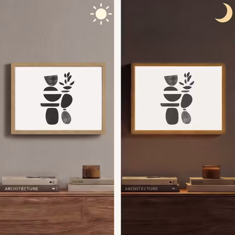 Lightbox - Wandlamp - Japandi - Zwart - Abstract — 6