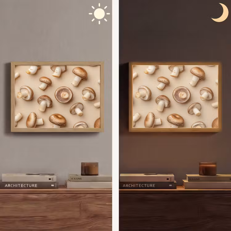 Lightbox - Wandlamp - Kastanje Champignons - Beige — 6