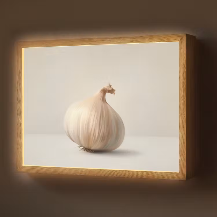 Lightbox - Wandlamp - Knoflook - Natuurlijk - Beige — 1