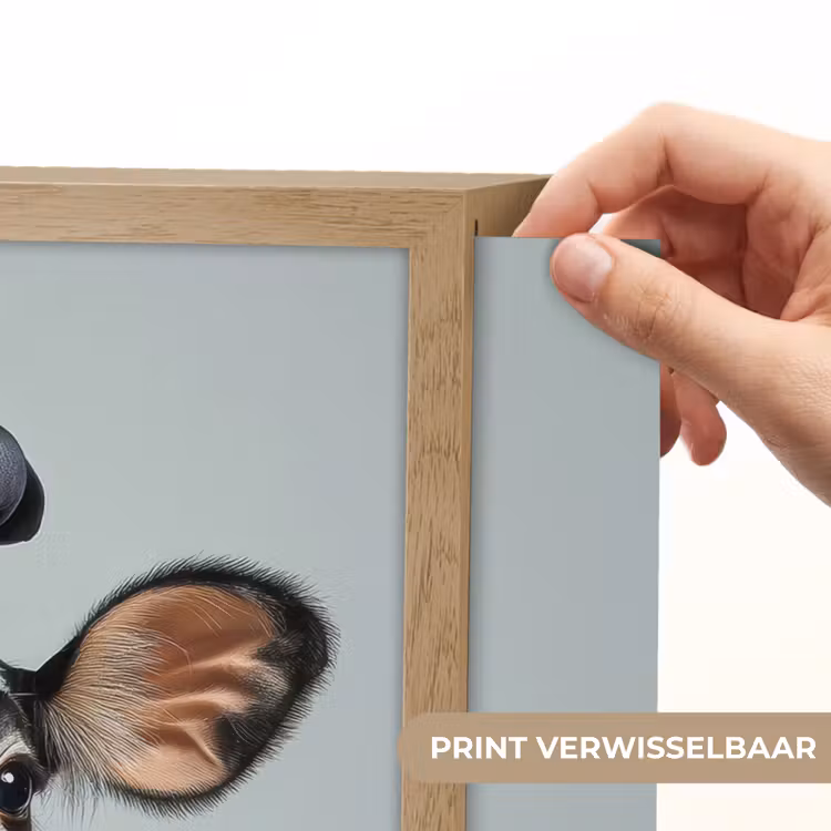 Lightbox - Wandlamp - Koe - Zwart - Wit - Kok — 5