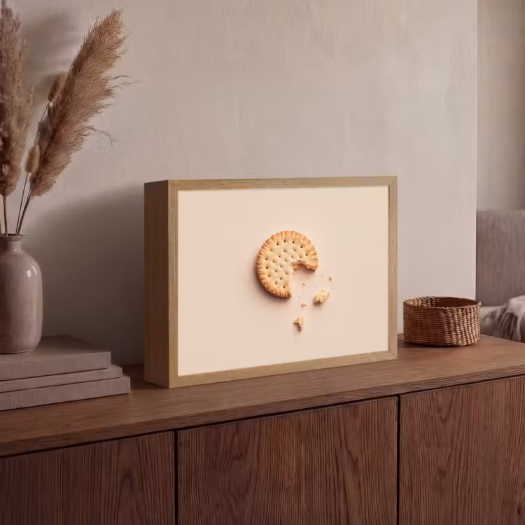Lightbox - Wandlamp - Koekje - Kruimels - beige — 4