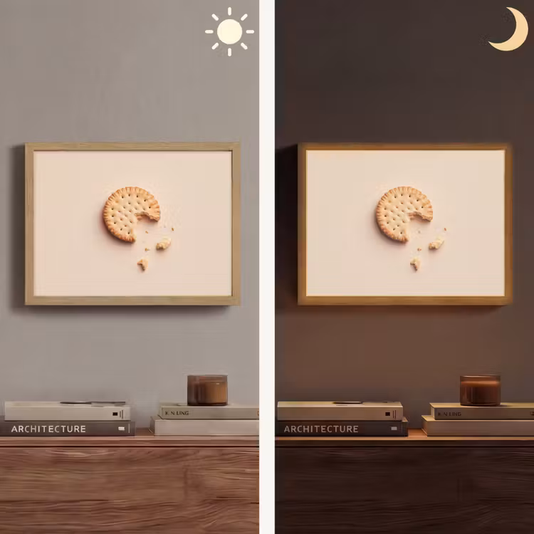 Lightbox - Wandlamp - Koekje - Kruimels - beige — 6