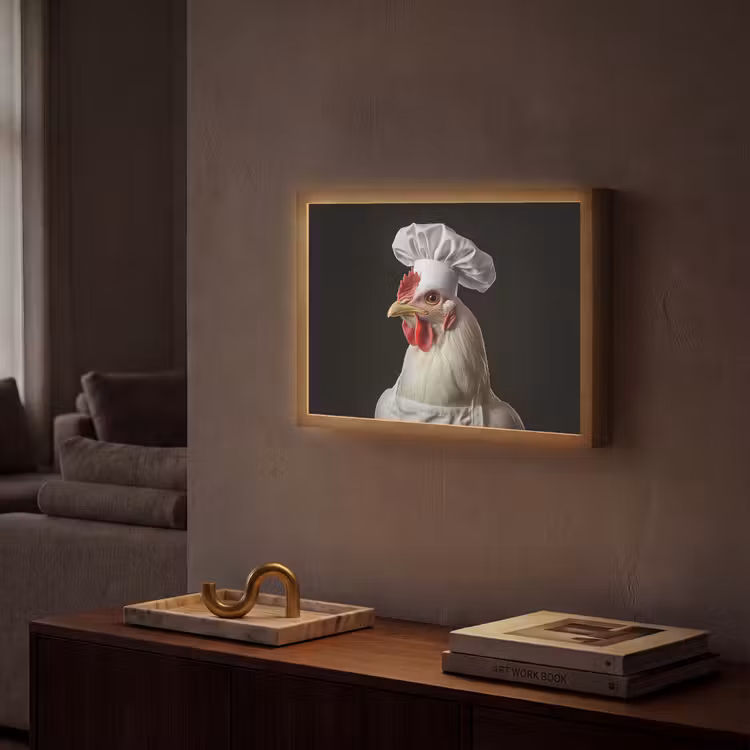 Lightbox - Wandlamp - Kok - Rood - Kip — 2