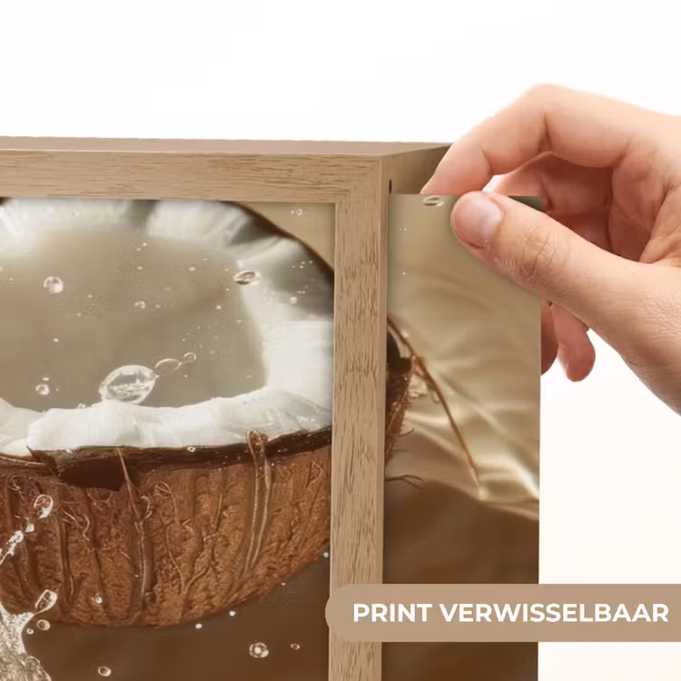 Lightbox - Wandlamp - Kokosnoot - Water - Beige - Spetters — 5