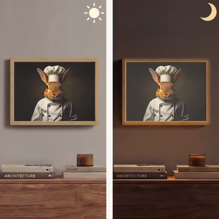 Lightbox - Wandlamp - Konijn - Kok - Dier — 6