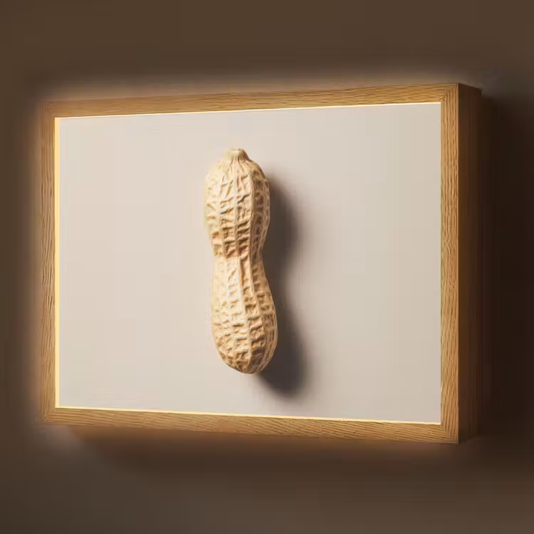 Lightbox - Wandlamp - Pinda - Ruw - Beige — 1