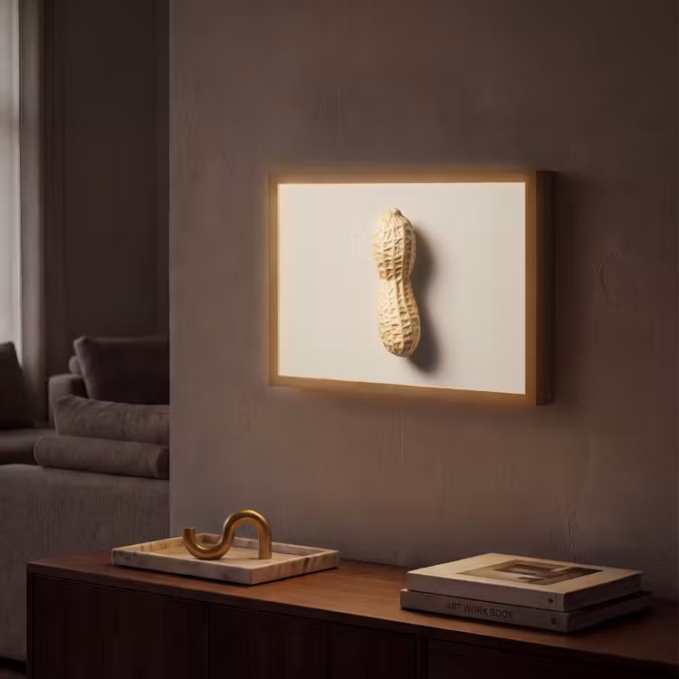 Lightbox - Wandlamp - Pinda - Ruw - Beige — 2