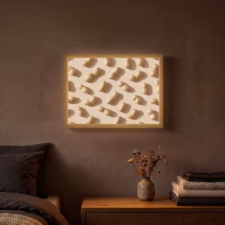 Lightbox - Wandlamp - Pinda's - Patroon - Beige — 3