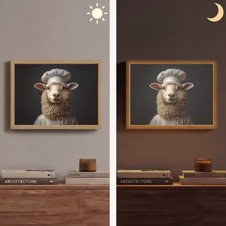 Lightbox - Wandlamp - Schaap - Wol - Kok — 6