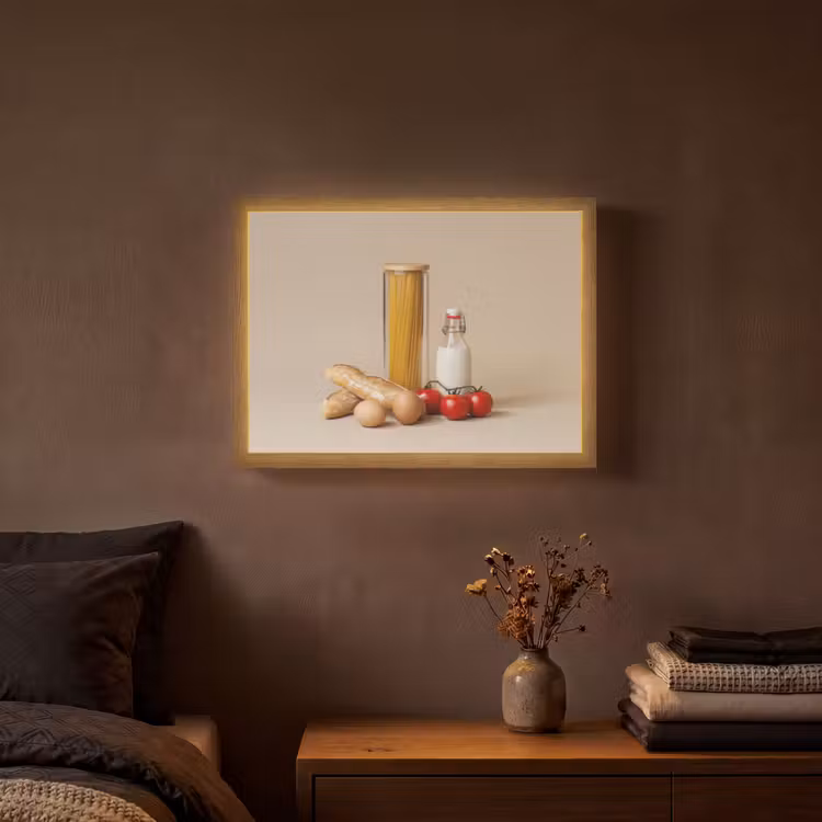 Lightbox - Wandlamp - Spaghetti - Melk - Tomaten - Eieren - Brood — 3