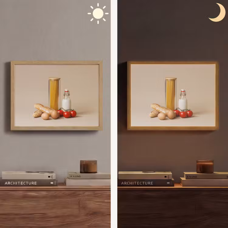 Lightbox - Wandlamp - Spaghetti - Melk - Tomaten - Eieren - Brood — 6