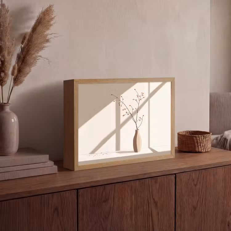 Lightbox - Wandlamp - Vaas - Takken - Bessen - Minimalistisch — 4
