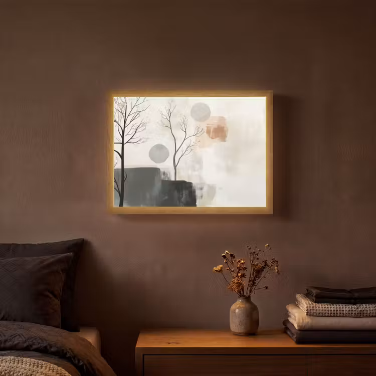 Lightbox - Wandlamp - Wabi sabi - Beige - Plant — 3