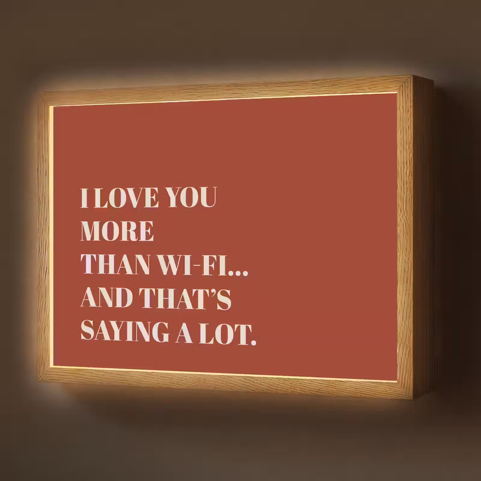 Lightbox - Wandlamp - Rood - Quote - Liefde — 1
