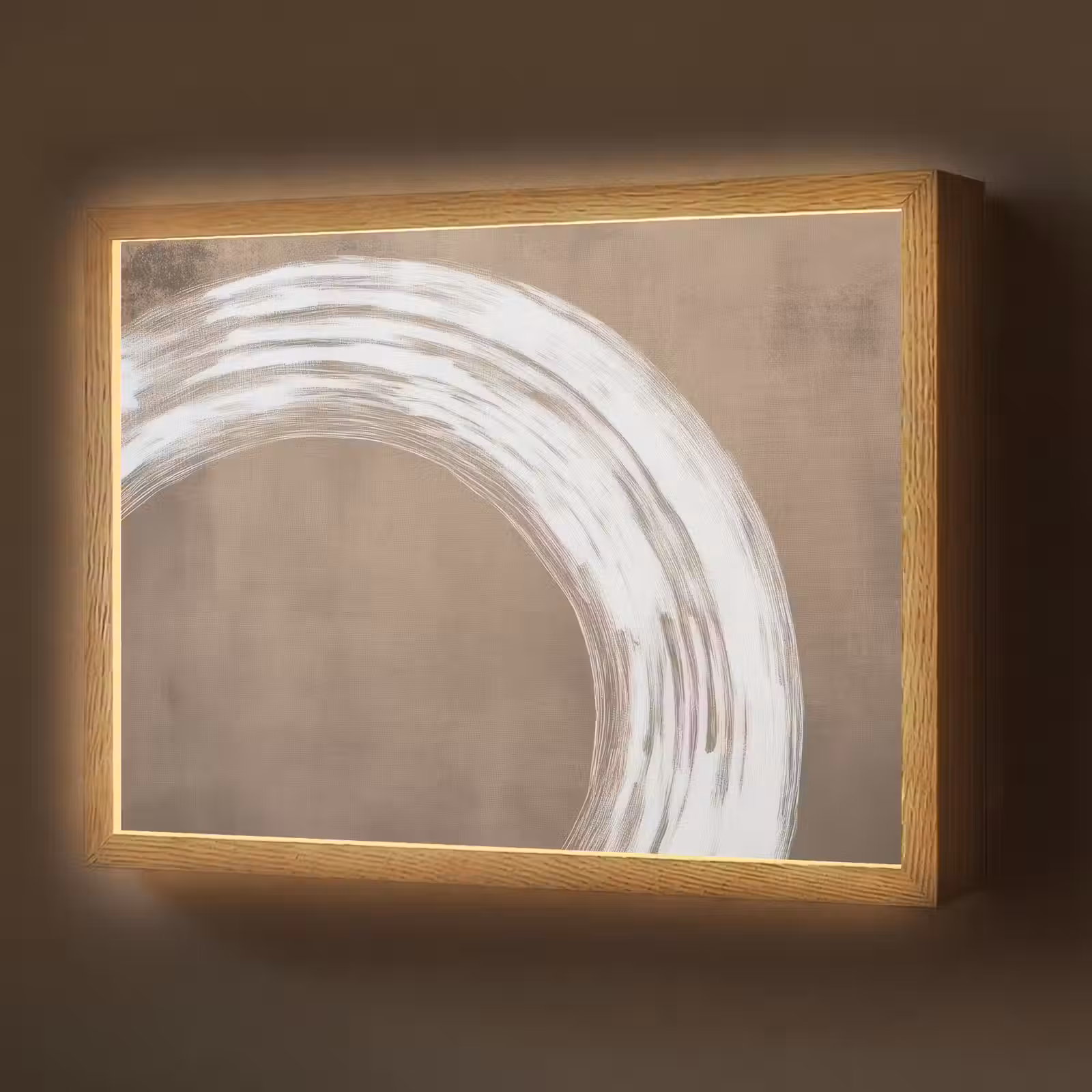 Lightbox - Wandlamp - Verf - Bruin - Japandi — 1