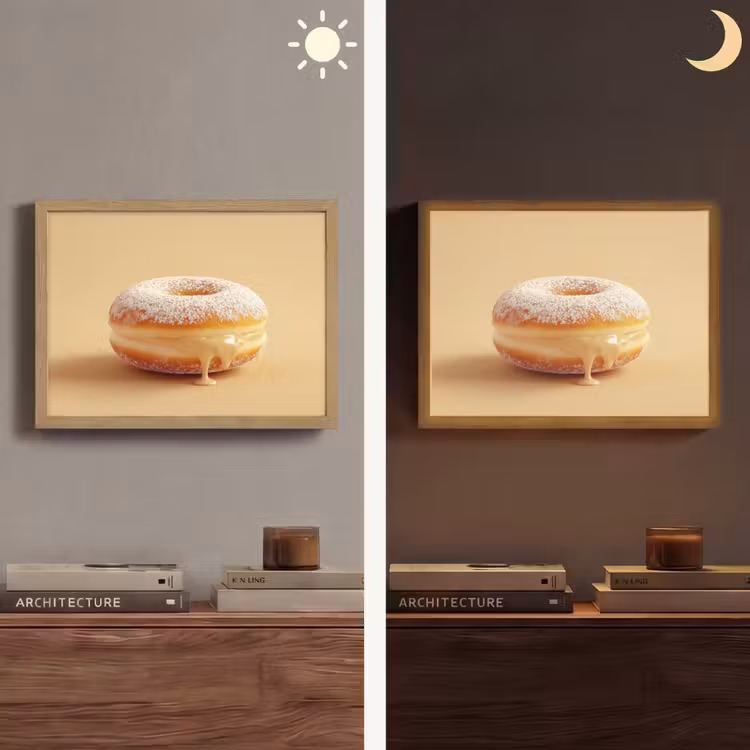 Lightbox - Wandlamp - Donut - Romig - Poedersuiker - Beige — 6