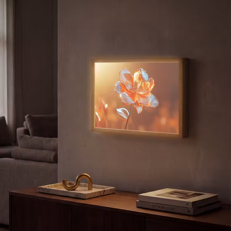 Lightbox - Wandlamp - Glazen - Bloem - Zonlicht — 2