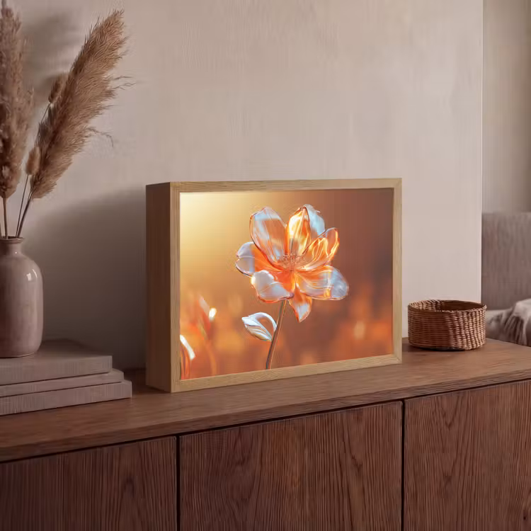 Lightbox - Wandlamp - Glazen - Bloem - Zonlicht — 4