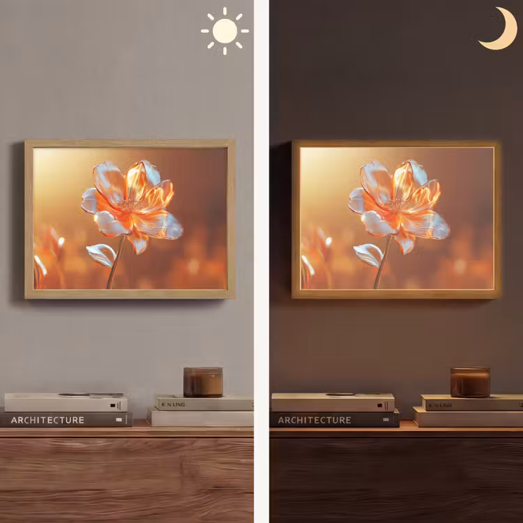 Lightbox - Wandlamp - Glazen - Bloem - Zonlicht — 6