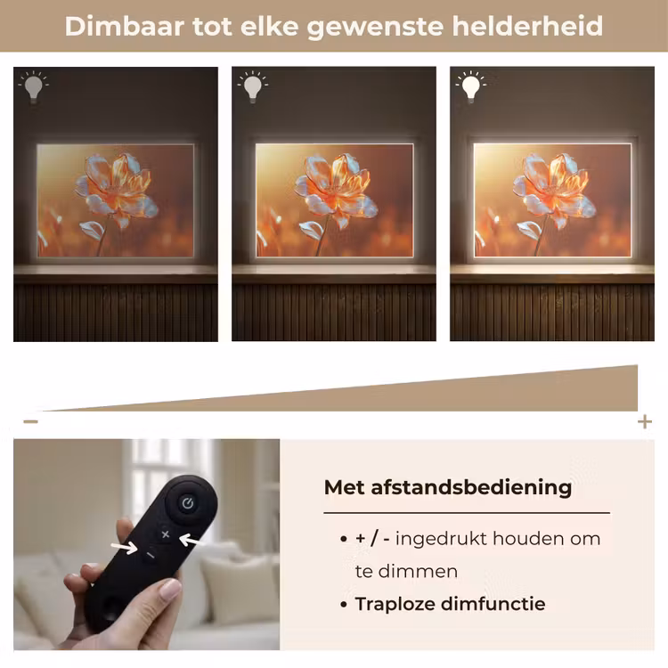 Lightbox - Wandlamp - Glazen - Bloem - Zonlicht — 9