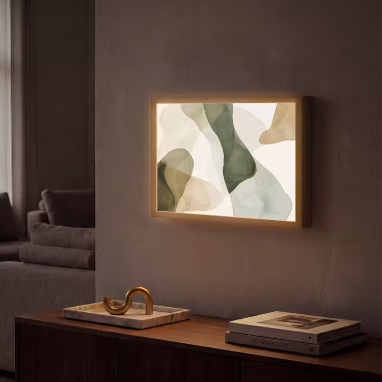 Lightbox - Wandlamp - Japandi - Abstract - Groen — 2