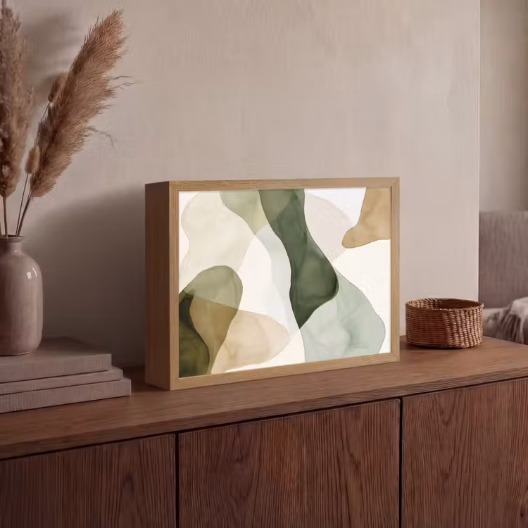 Lightbox - Wandlamp - Japandi - Abstract - Groen — 4