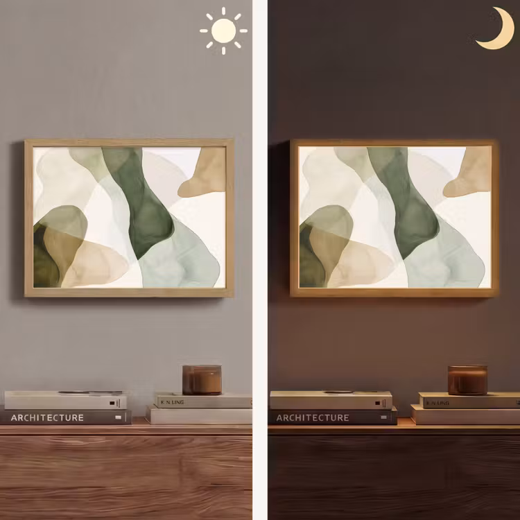 Lightbox - Wandlamp - Japandi - Abstract - Groen — 6