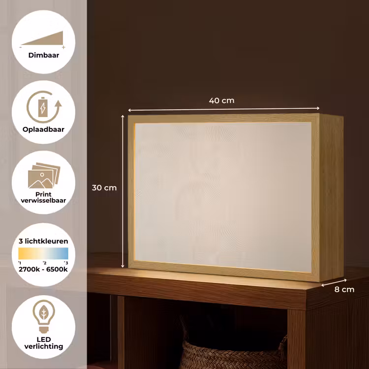 Lightbox - Wandlamp - Japandi - Beige - Modern — 10