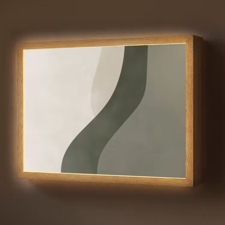 Lightbox - Wandlamp - Japandi - Groen - Abstract - Modern — 1